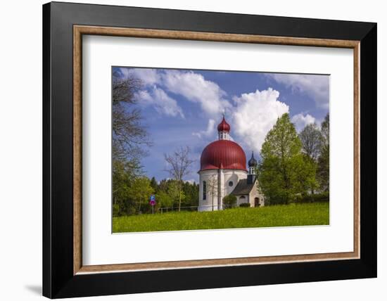 Germany, Bavaria, Upper Bavaria, Pfaffenwinkel, Osterseen, Iffeldorf, Heuwinklkapelle-Udo Siebig-Framed Photographic Print