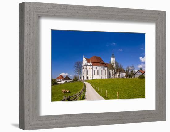 Germany, Bavaria, Upper Bavaria, Pfaffenwinkel, Steingaden-Udo Siebig-Framed Photographic Print