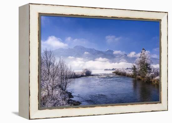 Germany, Bavaria, Upper Bavaria, T?lzer Land (Area), Kochel at Lake Kochelsee-Udo Siebig-Framed Premier Image Canvas