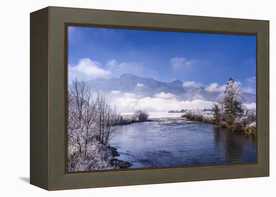 Germany, Bavaria, Upper Bavaria, T?lzer Land (Area), Kochel at Lake Kochelsee-Udo Siebig-Framed Premier Image Canvas