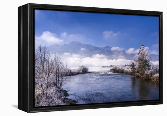 Germany, Bavaria, Upper Bavaria, T?lzer Land (Area), Kochel at Lake Kochelsee-Udo Siebig-Framed Premier Image Canvas