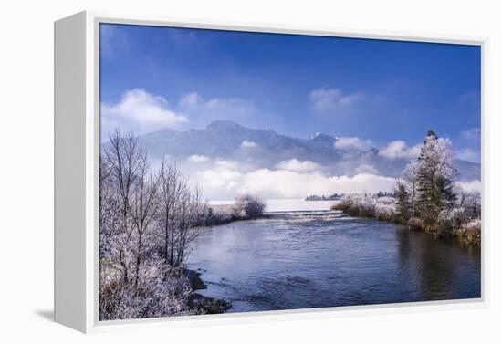 Germany, Bavaria, Upper Bavaria, T?lzer Land (Area), Kochel at Lake Kochelsee-Udo Siebig-Framed Premier Image Canvas