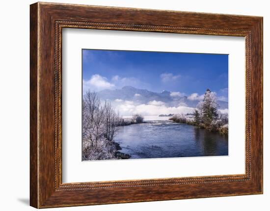 Germany, Bavaria, Upper Bavaria, T?lzer Land (Area), Kochel at Lake Kochelsee-Udo Siebig-Framed Photographic Print