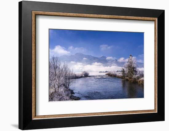 Germany, Bavaria, Upper Bavaria, T?lzer Land (Area), Kochel at Lake Kochelsee-Udo Siebig-Framed Photographic Print