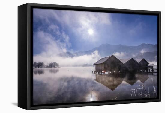 Germany, Bavaria, Upper Bavaria, Tšlzer Land (Area), Schlehdorf by the Kochelsee-Udo Siebig-Framed Premier Image Canvas