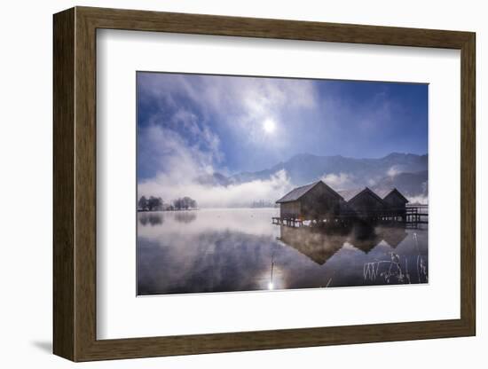 Germany, Bavaria, Upper Bavaria, Tšlzer Land (Area), Schlehdorf by the Kochelsee-Udo Siebig-Framed Photographic Print