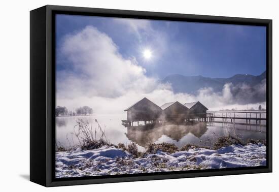 Germany, Bavaria, Upper Bavaria, Tšlzer Land (Area), Schlehdorf by the Kochelsee-Udo Siebig-Framed Premier Image Canvas