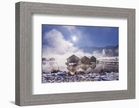 Germany, Bavaria, Upper Bavaria, Tšlzer Land (Area), Schlehdorf by the Kochelsee-Udo Siebig-Framed Photographic Print