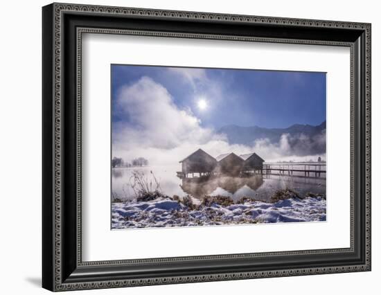 Germany, Bavaria, Upper Bavaria, Tšlzer Land (Area), Schlehdorf by the Kochelsee-Udo Siebig-Framed Photographic Print