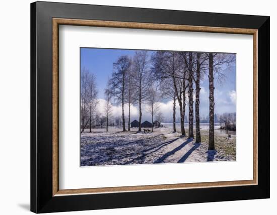 Germany, Bavaria, Upper Bavaria, Tšlzer Land (Area), Schlehdorf by the Kochelsee-Udo Siebig-Framed Photographic Print