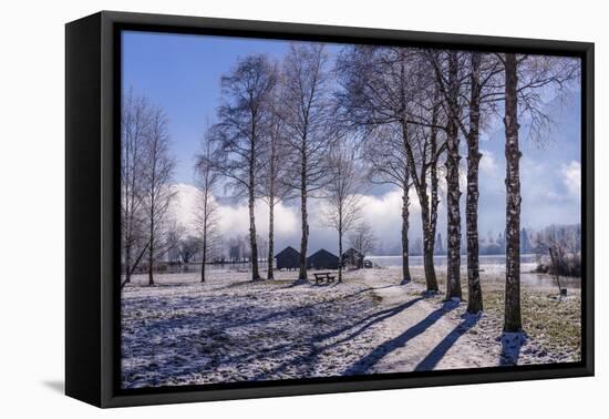 Germany, Bavaria, Upper Bavaria, Tšlzer Land (Area), Schlehdorf by the Kochelsee-Udo Siebig-Framed Premier Image Canvas