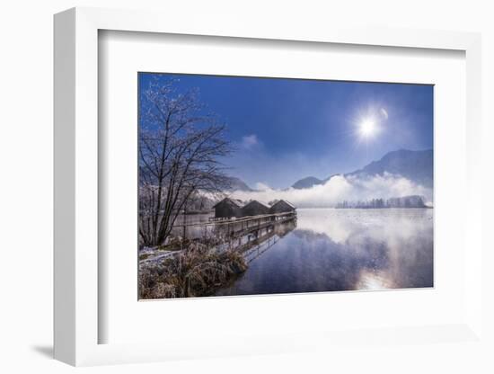 Germany, Bavaria, Upper Bavaria, Tšlzer Land (Area), Schlehdorf by the Kochelsee-Udo Siebig-Framed Photographic Print