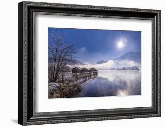 Germany, Bavaria, Upper Bavaria, Tšlzer Land (Area), Schlehdorf by the Kochelsee-Udo Siebig-Framed Photographic Print