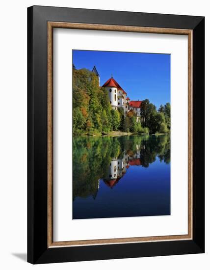 Germany, Bavaria, View from the Monastery of Sankt Mang at FŸssen across the Lech River-Uwe Steffens-Framed Photographic Print