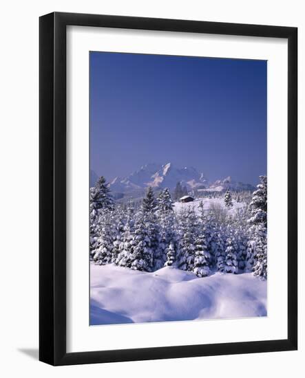 Germany, Bavaria, Werdenfels, Mountains, 'Wettersteingebirge', Winter Landscape-Thonig-Framed Photographic Print