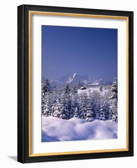 Germany, Bavaria, Werdenfels, Mountains, 'Wettersteingebirge', Winter Landscape-Thonig-Framed Photographic Print