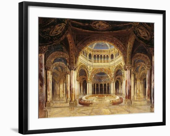 Germany, Bayreuth, Scenic Design for Temple of the Holy Grail, First Act of Parsifal-null-Framed Giclee Print