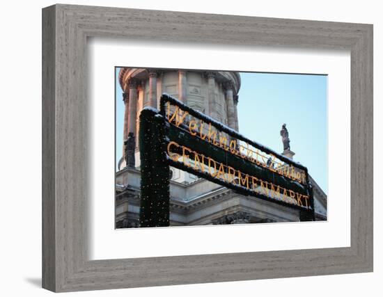 Germany, Berlin, Dusk, Christmas Market Gendarmenmarkt-Catharina Lux-Framed Photographic Print