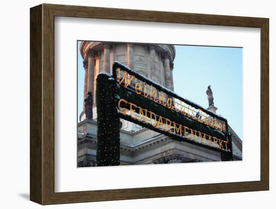 Germany, Berlin, Dusk, Christmas Market Gendarmenmarkt-Catharina Lux-Framed Photographic Print