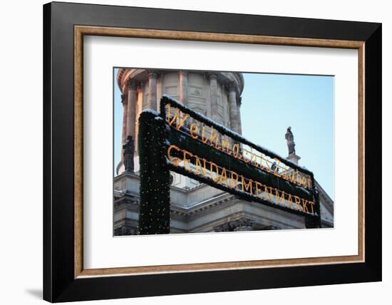 Germany, Berlin, Dusk, Christmas Market Gendarmenmarkt-Catharina Lux-Framed Photographic Print