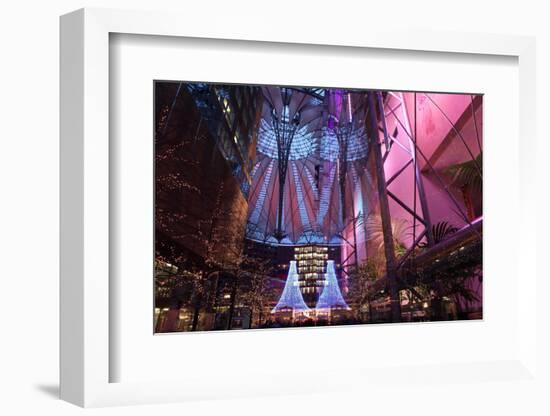 Germany, Berlin, Dusk, Potsdamer Platz, Christmas-Catharina Lux-Framed Photographic Print