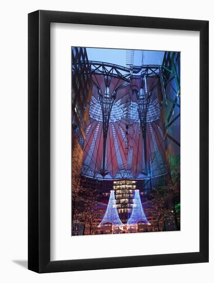 Germany, Berlin, Dusk, Potsdamer Platz, Christmas-Catharina Lux-Framed Photographic Print