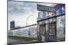 Germany, Berlin, Friendrichshain, East Side Gallery, Murals on the Berlin Wall, Souvenirs-Walter Bibikow-Mounted Photographic Print