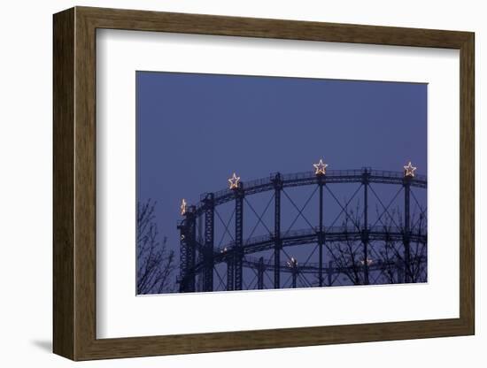 Germany, Berlin, Gasometer, Berlin-Schšneberg, Stars of Bethlehem-Catharina Lux-Framed Photographic Print