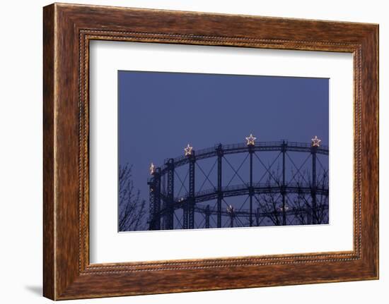 Germany, Berlin, Gasometer, Berlin-Schšneberg, Stars of Bethlehem-Catharina Lux-Framed Photographic Print