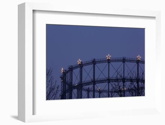 Germany, Berlin, Gasometer, Berlin-Schšneberg, Stars of Bethlehem-Catharina Lux-Framed Photographic Print