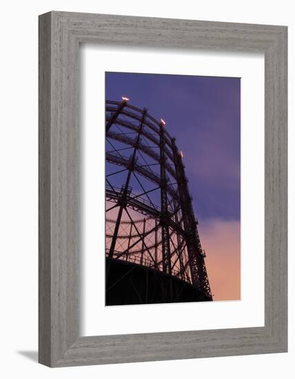 Germany, Berlin, Gasometer, Dusk-Catharina Lux-Framed Photographic Print