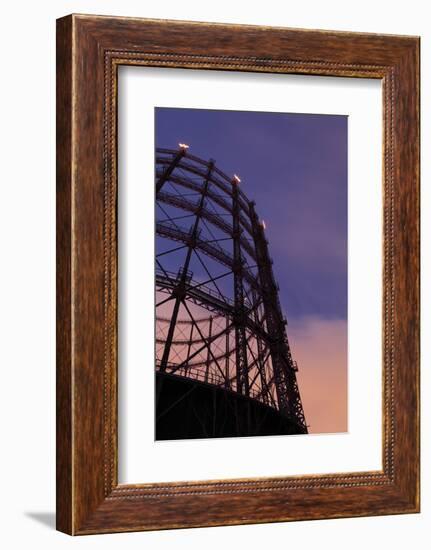 Germany, Berlin, Gasometer, Dusk-Catharina Lux-Framed Photographic Print