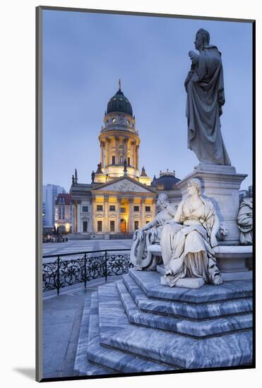 Germany, Berlin, Gendarmenmarkt, German Church, Monument, Dusk-Rainer Mirau-Mounted Photographic Print