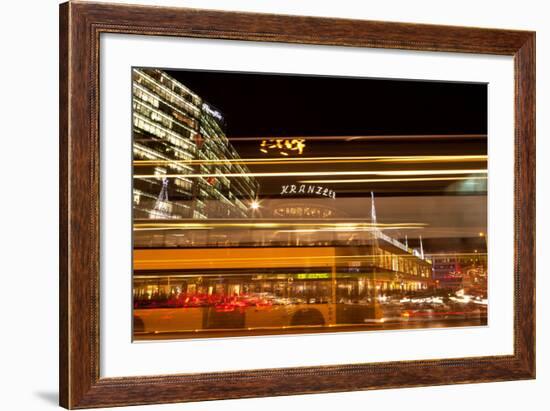 Germany, Berlin, Kudamm, Kranzlereck, Traffic Jam, Motion Blur, Evening-Catharina Lux-Framed Photographic Print