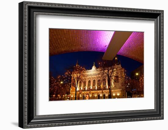 Germany, Berlin, Kudamm, Theater Des Westens, Evening-Catharina Lux-Framed Photographic Print