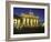 Germany, Berlin, Mitte, Pariser Platz, the Brandenburg Gate, Early Classicism, Dusk-Andreas Keil-Framed Photographic Print