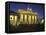 Germany, Berlin, Mitte, Pariser Platz, the Brandenburg Gate, Early Classicism, Dusk-Andreas Keil-Framed Premier Image Canvas