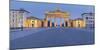 Germany, Berlin, Pariser Platz (Square), the Brandenburg Gate, Dusk-Rainer Mirau-Mounted Photographic Print