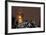 Germany, Berlin, Red City Hall, Night, Snow-Catharina Lux-Framed Photographic Print