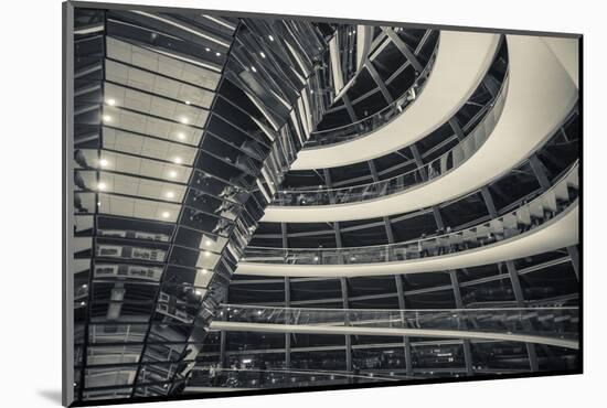 Germany, Berlin, Reichstag, Dome Interior, Evening-Walter Bibikow-Mounted Photographic Print