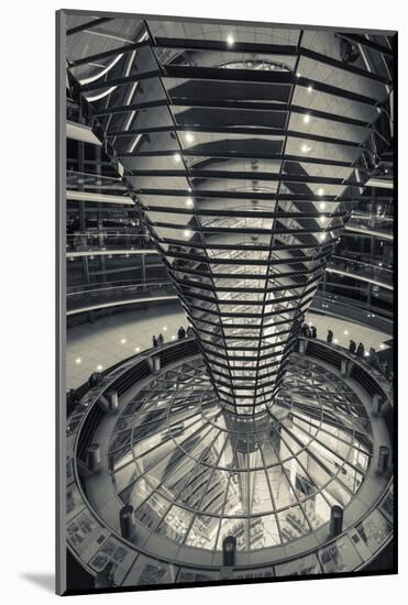 Germany, Berlin, Reichstag, Dome Interior, Evening-Walter Bibikow-Mounted Photographic Print
