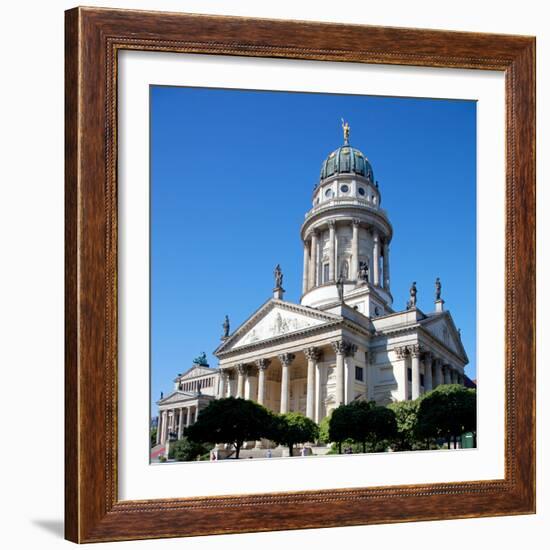 Germany, Berlin. the Deutscher Dom.-Ken Scicluna-Framed Photographic Print