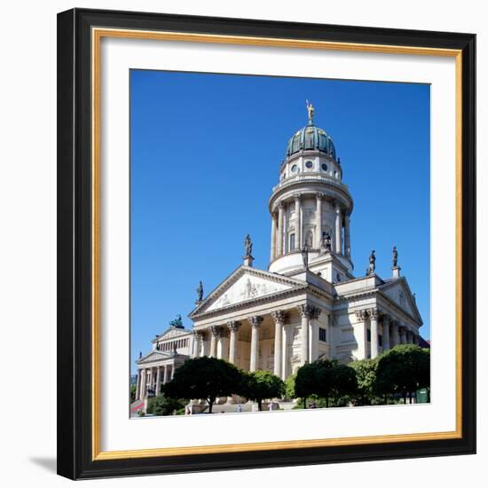 Germany, Berlin. the Deutscher Dom.-Ken Scicluna-Framed Photographic Print