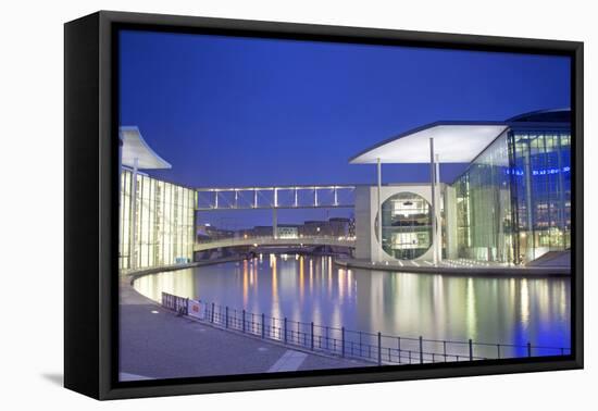 Germany, Berlin. the Marie Elisabeth Luders Haus and the Paul Lobe Haus over the River Spree-Ken Scicluna-Framed Premier Image Canvas