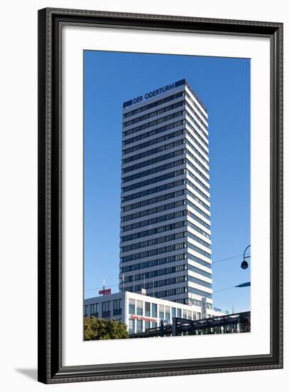 Germany, Brandenburg, Oder-Neisse Cycle Route, Frankfurt / Oder, Oderturm-Catharina Lux-Framed Photographic Print