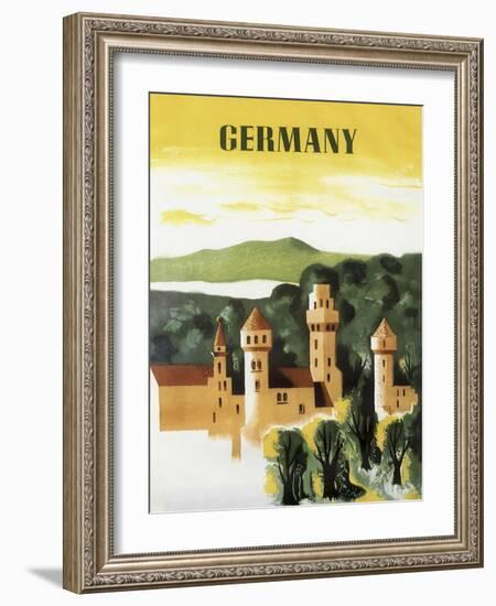 Germany Castle Vint Trav-null-Framed Giclee Print