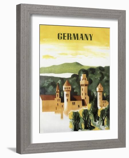 Germany Castle Vint Trav-null-Framed Giclee Print