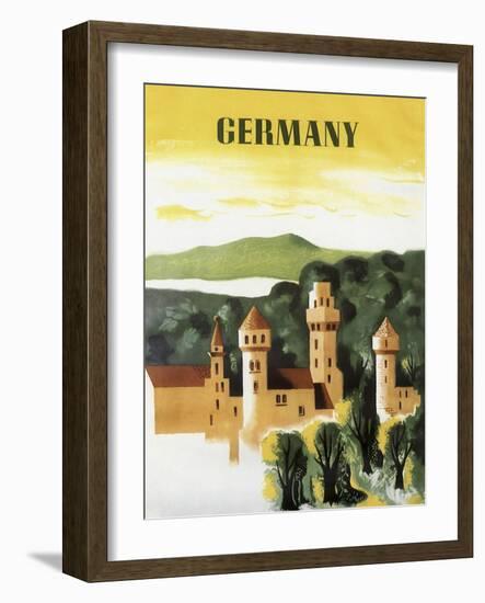 Germany Castle Vint Trav-null-Framed Giclee Print