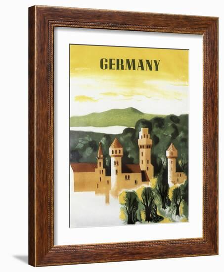 Germany Castle Vint Trav-null-Framed Giclee Print