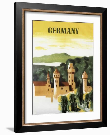 Germany Castle Vint Trav-null-Framed Giclee Print